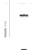 Revox Scala_Center-Owners-Manual
